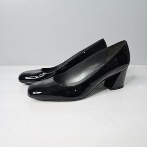 Stuart Weitzman Glossy Black Heels